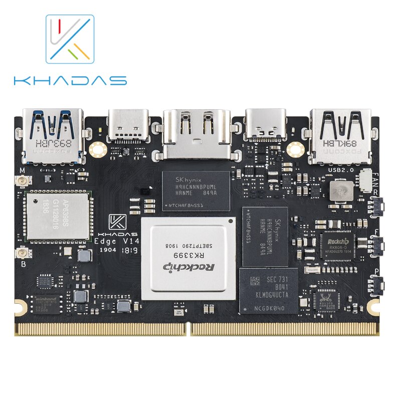 Khadas Edge Pro ̱  ǻ, LPDDR4 4 + 32GB EM..